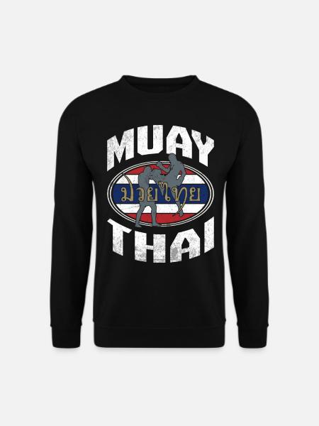 Drapeau thaïlandais de kickboxing - Sweat-shirt Unisexe - noir
