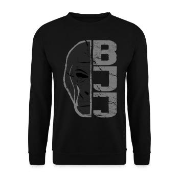 BJJ Brazilian Jiu Jitsu Gorilla MMA - Unisex Sweatshirt - black - Front - Alina (178cm) & Michal (187cm)