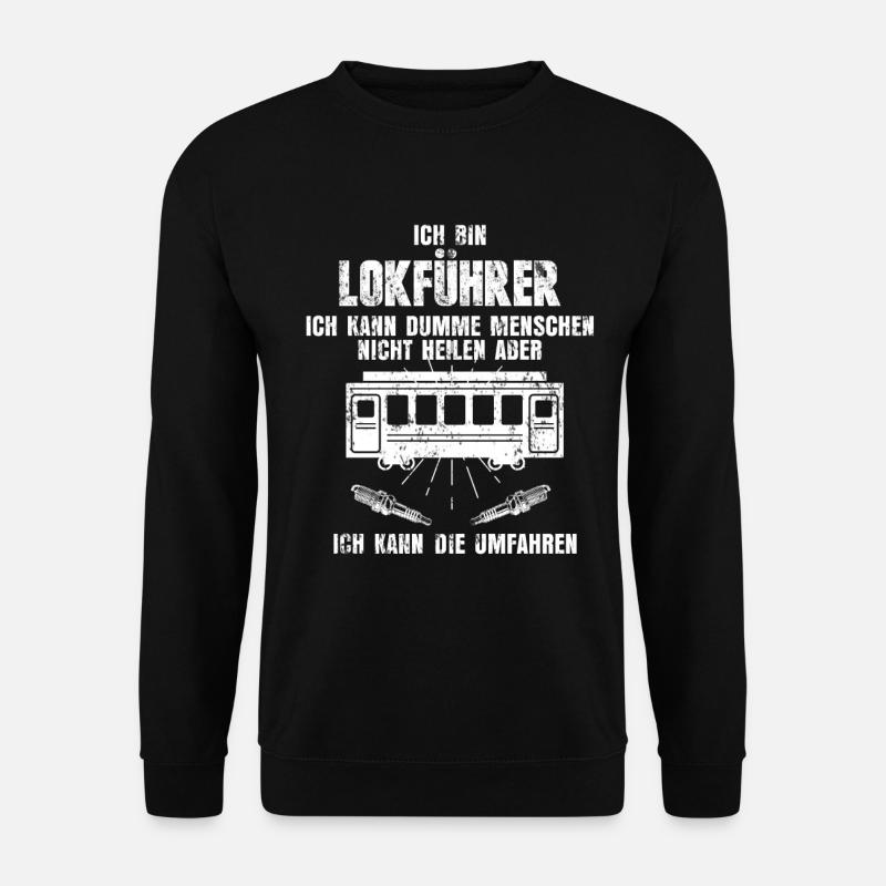 Zug Bahn - Unisex Pullover - Schwarz