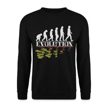 Environment Evolution of man and nature - Unisex Sweatshirt - black - Front - Alina (178cm) & Michal (187cm)