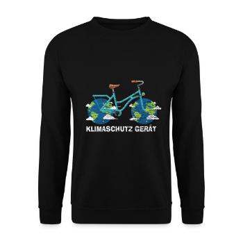 Les vendredis de la protection de l'environnement pour l'avenir - Sweat-shirt Unisexe - noir - Devant - Alina (178cm) & Michal (187cm)