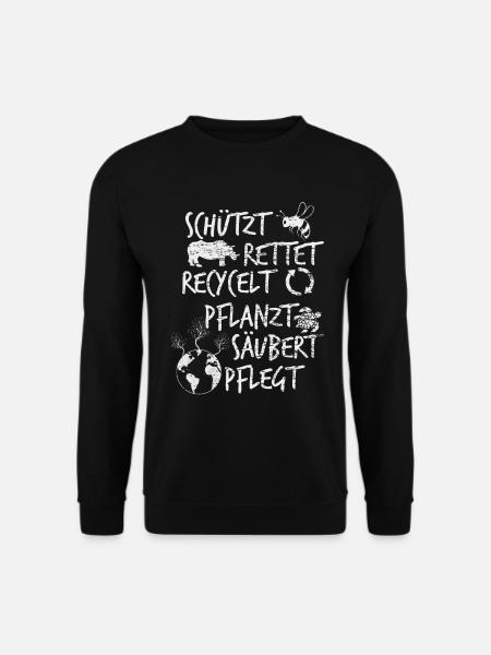 Klimaschutz - Unisex Pullover - Schwarz