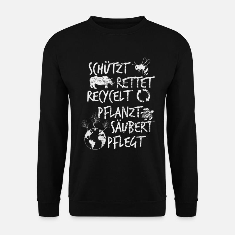 Klimaschutz - Unisex Pullover - Schwarz