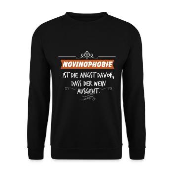 Wine toast - Unisex Sweatshirt - black - Front - Alina (178cm) & Michal (187cm)