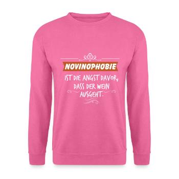 Wein Trinkspruch - Unisex Pullover - Pink - Vorne