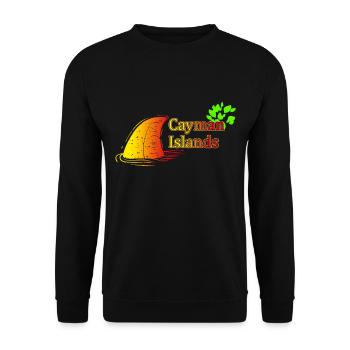 Îles Caïmans Pays Voyage Cadeau - Sweat-shirt Unisexe - noir - Devant - Alina (178cm) & Michal (187cm)