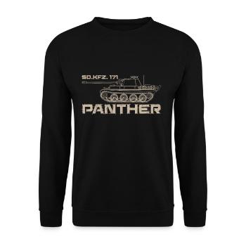 Panther Panzerkampfwagen V Sd.Kfz 171 Panzer WW2 - Unisex Pullover - Schwarz - Vorne - Alina (178cm) & Michal (187cm)