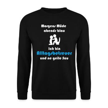Soignant de tous les jours Soignant de tous les jours Soignant - Sweat-shirt Unisexe - noir - Devant - Alina (178cm) & Michal (187cm)