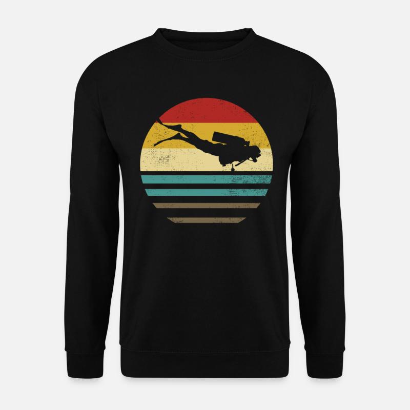 Tauchen - Scuba Diving Taucher Dive Tauch Geschenk - Unisex Pullover - Schwarz