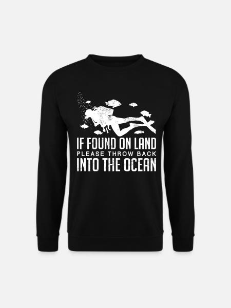 Tauchen - Scuba Diving Taucher Dive Tauch Geschenk - Unisex Pullover - Schwarz