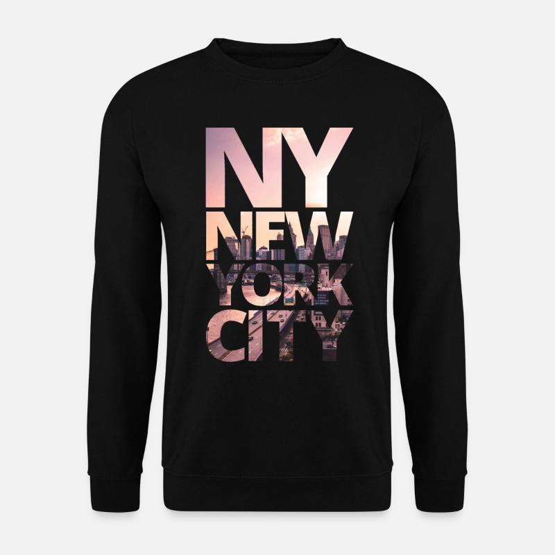 New York City - NY NYC Big Apple Amerika Geschenk - Unisex Pullover - Schwarz