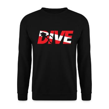 Diving - Scuba Diving Diver Dive Dive Gift - Unisex Sweatshirt - black - Front - Alina (178cm) & Michal (187cm)