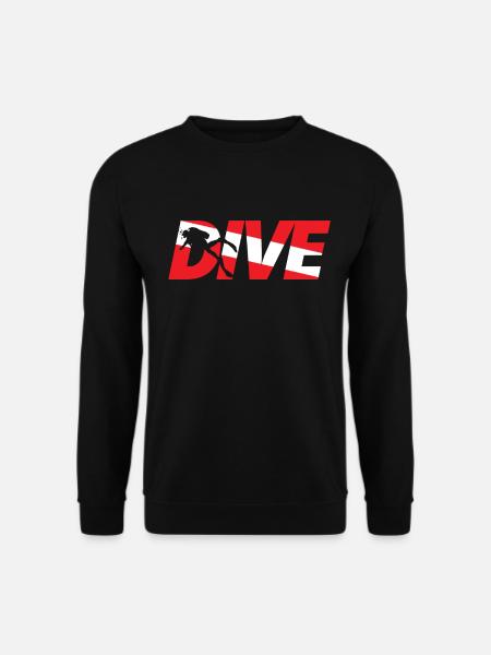 Tauchen - Scuba Diving Taucher Dive Tauch Geschenk - Unisex Pullover - Schwarz