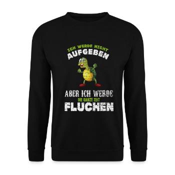 Sport Course Fitness Malédiction tortue - Sweat-shirt Unisexe - noir - Devant - Alina (178cm) & Michal (187cm)