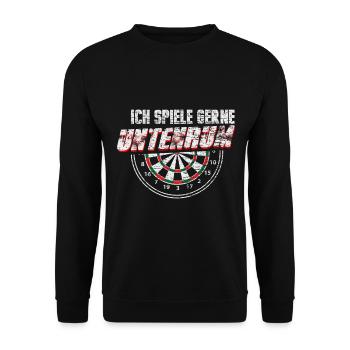 Fléchettes joueurs - Sweat-shirt Unisexe - noir - Devant - Alina (178cm) & Michal (187cm)