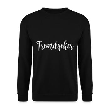 Fremdgehen Betrügen Seitensprung Geschenkidee - Unisex Pullover - Schwarz - Vorne - Alina (178cm) & Michal (187cm)