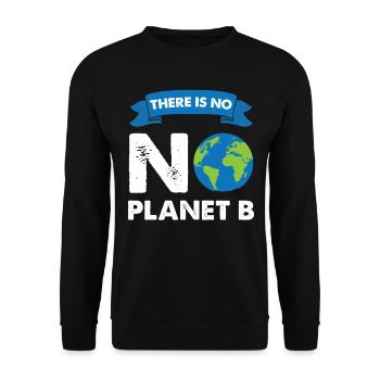 Idée de cadeau pour la protection de l'environnement contre le changement climatique - Sweat-shirt Unisexe - noir - Devant - Alina (178cm) & Michal (187cm)