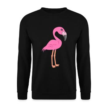 flamingo - Unisex Sweatshirt - black - Front - Alina (178cm) & Michal (187cm)