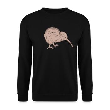 Kiwi Bird - Sweat-shirt Unisexe - noir - Devant - Alina (178cm) & Michal (187cm)