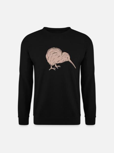 Kiwi Vogel - Unisex Pullover - Schwarz