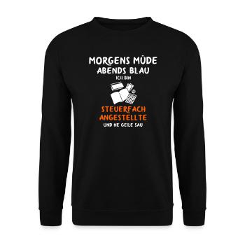 Steuerfachangestellte Steuer Steuerberater - Unisex Pullover - Schwarz - Vorne - Alina (178cm) & Michal (187cm)