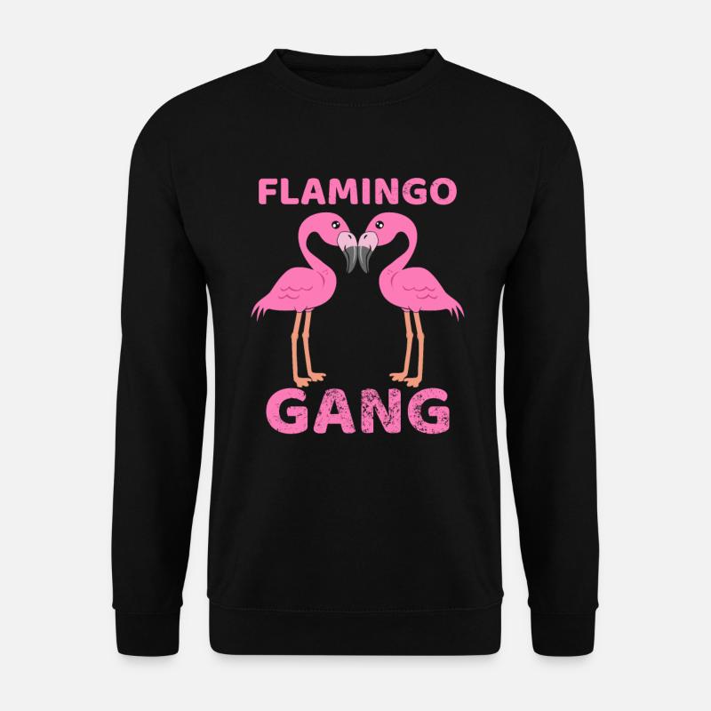 Flamingo Gang - Unisex Sweatshirt - black