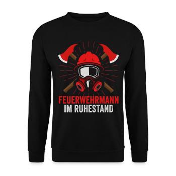 Retraite des pompiers - Sweat-shirt Unisexe - noir - Devant - Alina (178cm) & Michal (187cm)