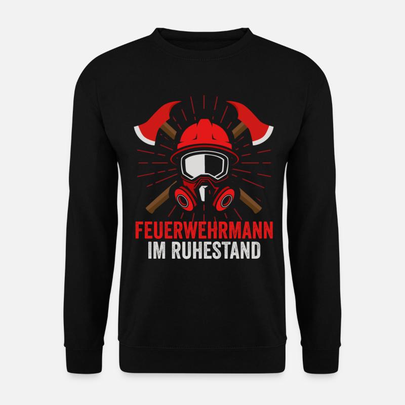 Feuerwehr Rente - Unisex Pullover - Schwarz