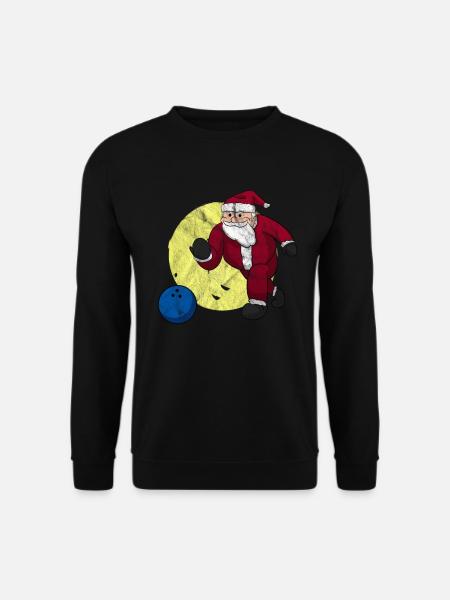 Bowling Weihnachtsmann Bowler Weihnachten - Unisex Pullover - Schwarz