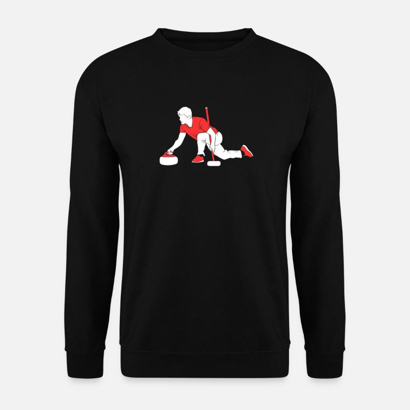 curling - Unisex Pullover - Schwarz