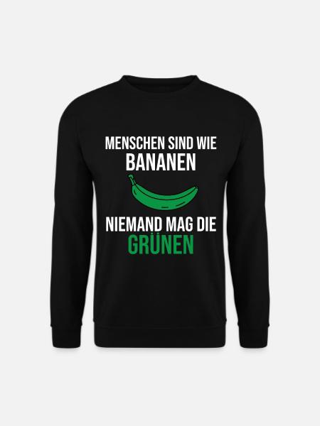 Anti Grün Partei Politik Lustiger Spruch Geschenk - Unisex Pullover - Schwarz