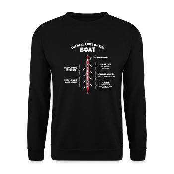 Ramer les vraies parties du bateau - Sweat-shirt Unisexe - noir - Devant - Alina (178cm) & Michal (187cm)