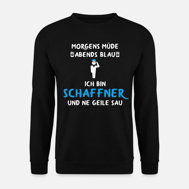 Schaffner Zugbegleiter Kontrolleur Eisenbahner - Unisex Pullover - Schwarz