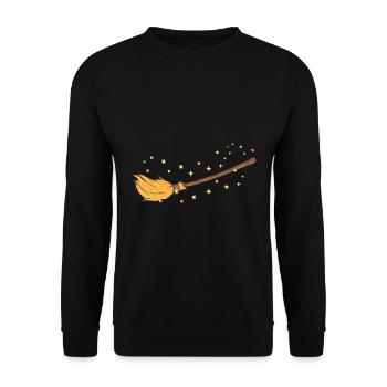 Balai balai style balai balai cadeau de carnaval - Sweat-shirt Unisexe - noir - Devant - Alina (178cm) & Michal (187cm)