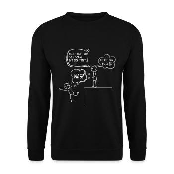 Physicist Formula Case - Unisex Sweatshirt - black - Front - Alina (178cm) & Michal (187cm)