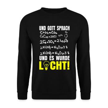 Physicist Formula Light - Unisex Sweatshirt - black - Front - Alina (178cm) & Michal (187cm)