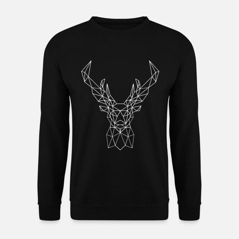 Poly Deer - Unisex Pullover - Schwarz