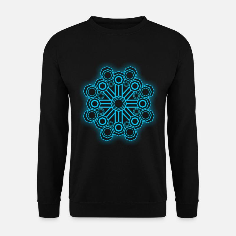 Sacred Geometry Psychedelic Goa - Unisex Sweatshirt - black