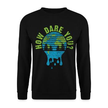 Fridays For Future Politik - Unisex Pullover - Schwarz - Vorne - Alina (178cm) & Michal (187cm)