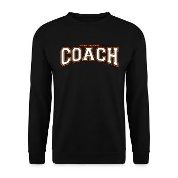Professeur de sport passe-temps sport loisir cadeau - Sweat-shirt Unisexe - noir - Devant - Alina (178cm) & Michal (187cm)
