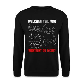Football américain - Sweat-shirt Unisexe - noir - Devant - Alina (178cm) & Michal (187cm)