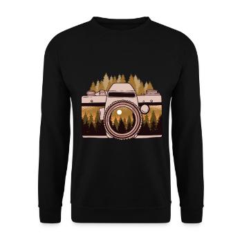 Camera Photographer Photography Photo - Unisex Sweatshirt - black - Front - Alina (178cm) & Michal (187cm)