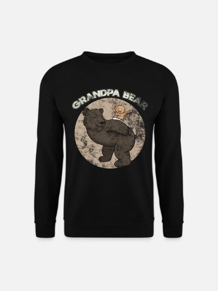 Grand-père Bear - Sweat-shirt Unisexe - noir