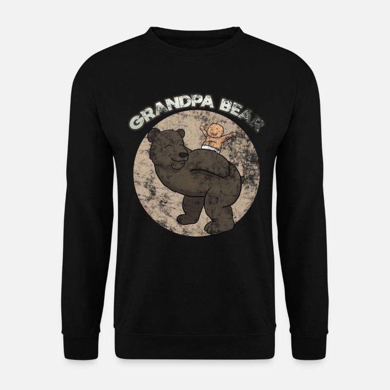 Grandpa Bear - Unisex Pullover - Schwarz