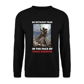 Le christianisme cadeau - Sweat-shirt Unisexe - noir - Devant - Alina (178cm) & Michal (187cm)