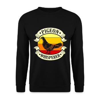 Pigeons Éleveurs de pigeons reproducteurs - Sweat-shirt Unisexe - noir - Devant - Alina (178cm) & Michal (187cm)