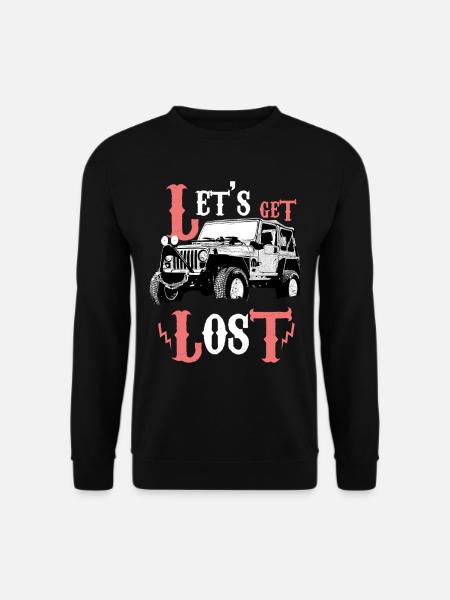 lets get lost - Unisex Sweatshirt - black