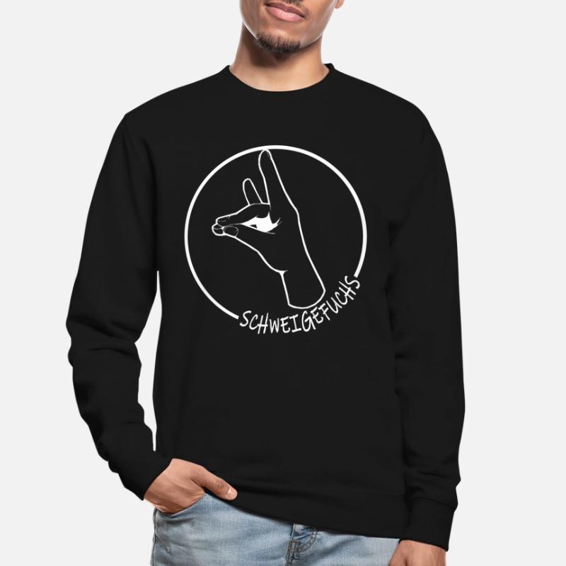 Schweigefuchs Leisefuchs Lehrer Pädogogen Geschenk Unisex Pullover
