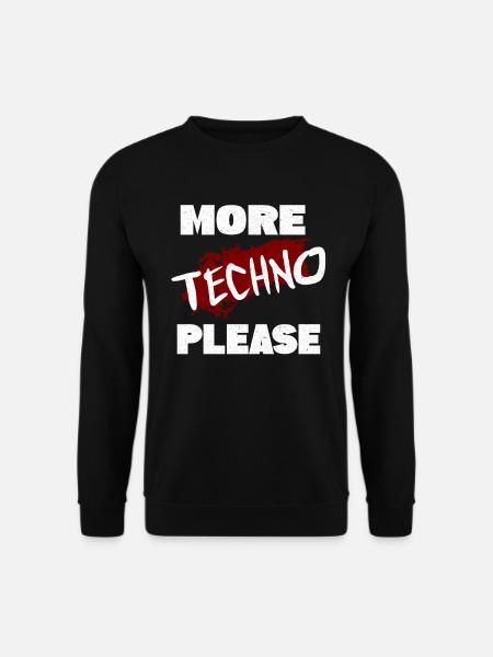 Techno - Unisex Sweatshirt - black