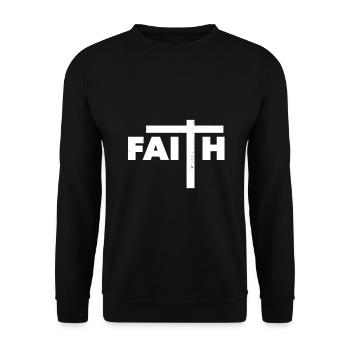 Cadeau du christianisme - Sweat-shirt Unisexe - noir - Devant - Alina (178cm) & Michal (187cm)
